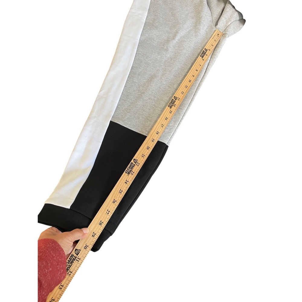 Lacoste Mens Colorblock Jogger Sweatpants Grey Black White XH1300 Size L NEW - Picture 8 of 9